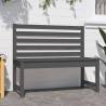 Garden Bench Grey 109 cm Solid Wood Pine - Perfect for Outdoors