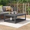 Grey Garden Table - 121x82.5 cm Solid Pine Wood