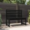 Garden Bench Black 109 cm Solid Wood Pine Colour black pine Size 109 x 48 x 91.5 cm Quantity in Package 1 Number of 