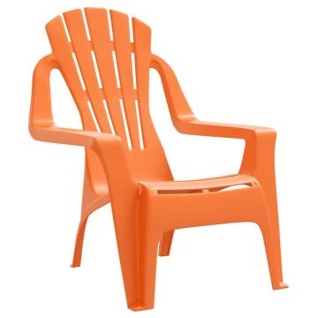 Stylish Orange Garden Chairs for Kids - 2 Pack