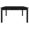 Elegant Black Garden Table - Solid Pine Wood | HipoMarket