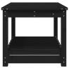 Garden Table Black 82.5x50.5 cm - Solid Pine Wood