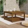 Elegant Honey Brown Garden Table - Solid Pine Wood 82.5x82.5cm