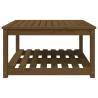 Elegant Honey Brown Garden Table - Solid Pine Wood 82.5x82.5cm