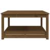 Elegant Honey Brown Garden Table - Solid Pine Wood 82.5x82.5cm