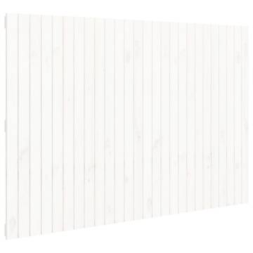 Elegant Wall Headboard - White Solid Pine 166x3x110 cm