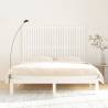 Elegant Wall Headboard - White Solid Pine 166x3x110 cm