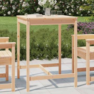 Garden Table 82.5x82.5x110 cm - Solid Pine Wood