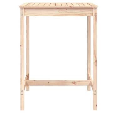 Garden Table 82.5x82.5x110 cm - Solid Pine Wood