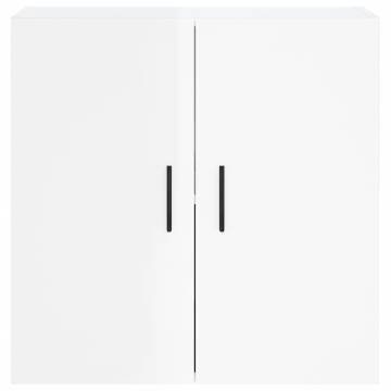 High Gloss White Wall Cabinet - 60x31x60 cm | HipoMarket