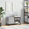 Stylish Concrete Grey Record Cabinet - Durable & Spacious | Hipomarket