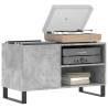 Stylish Concrete Grey Record Cabinet - Durable & Spacious | Hipomarket