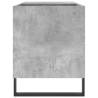 Stylish Concrete Grey Record Cabinet - Durable & Spacious | Hipomarket