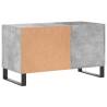 Stylish Concrete Grey Record Cabinet - Durable & Spacious | Hipomarket