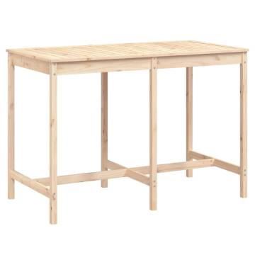 Garden Table 159.5x82.5 cm Solid Wood Pine - Stylish Outdoor Dining