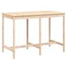 Garden Table 159.5x82.5 cm Solid Wood Pine - Stylish Outdoor Dining