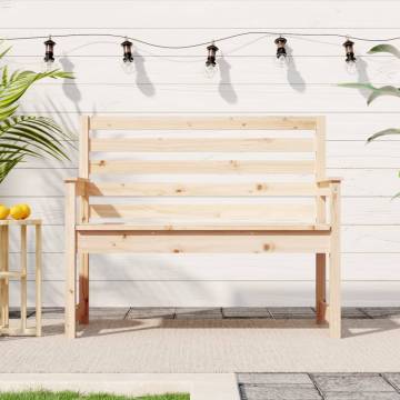 Classic Pine Garden Bench - 109x48x91.5 cm | Hipomarket