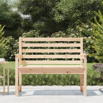 Classic Pine Garden Bench - 109x48x91.5 cm | Hipomarket