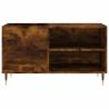 Stylish Record Cabinet in Smoked Oak - Durable & Spacious