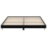 Black Bed Frame 200x200 cm - Durable Engineered Wood