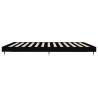 Black Bed Frame 200x200 cm - Durable Engineered Wood