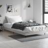 Bed Frame Grey Sonoma 90x200 cm Engineered Wood Colour grey sonoma Size 90 x 200 cm 