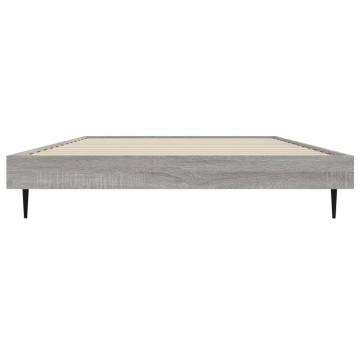 Bed Frame Grey Sonoma 90x200 cm Engineered Wood | HipoMarket