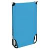 Folding Sun Lounger Steel Turquoise Blue - Comfort & Convenience