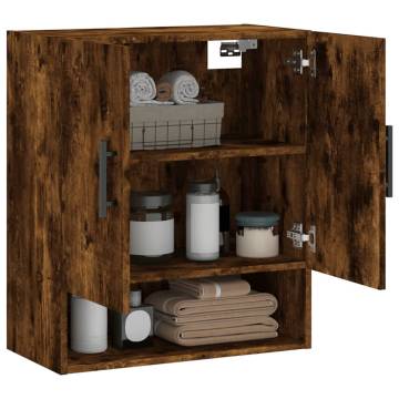 Wall Cabinet Smoked Oak - Stylish Storage Solution | HipoMarket