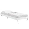 High Gloss White Bed Frame 75x190 cm - Stylish & Durable