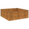 Garden Raised Bed 100x100x36 cm Corten Steel - Durable & Stylish