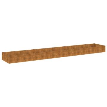 Buy Garden Raised Bed 579x100x36 cm Corten Steel Online