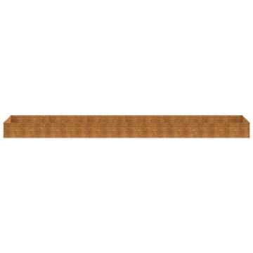 Buy Garden Raised Bed 579x100x36 cm Corten Steel Online