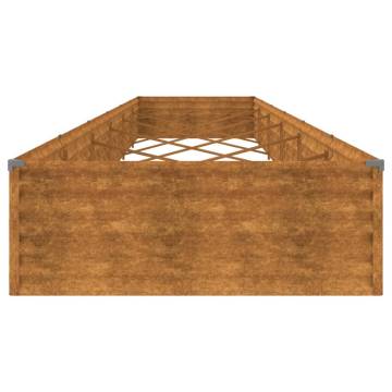 Buy Garden Raised Bed 579x100x36 cm Corten Steel Online