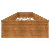 Buy Garden Raised Bed 579x100x36 cm Corten Steel Online