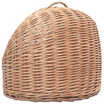 Natural Willow Cat Transporter 50x42x40 cm - Safe & Stylish