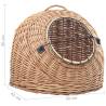 Natural Willow Cat Transporter 50x42x40 cm - Safe & Stylish