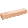 Light Brown Wall Shelf - Treated Solid Oak Wood (40x10x6 cm)