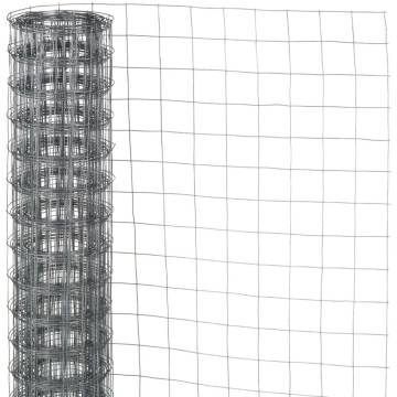 Nature Wire Mesh Square 0.5x2.5m Galvanised Steel Fence