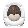 SCHÜTTE Duroplast Toilet Seat - Soft-Close WOOD HEART Design