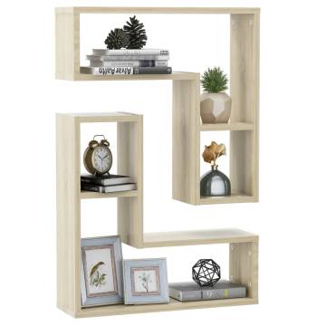 Wall Shelf 2 pcs Sonoma Oak 50x15x50 cm - Stylish Storage