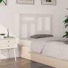 Bed Headboard White 80.5x4x100 cm Solid Wood Pine Colour white Size 80.5 x 100 cm Quantity in Package 1 