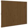 Honey Brown Wall Headboard - Solid Pine Wood 140x3x110 cm