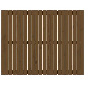 Honey Brown Wall Headboard - Solid Pine Wood 140x3x110 cm