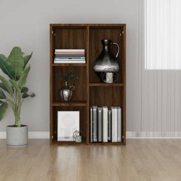 Brown Oak Book Cabinet/Sideboard - 50x25x80 cm