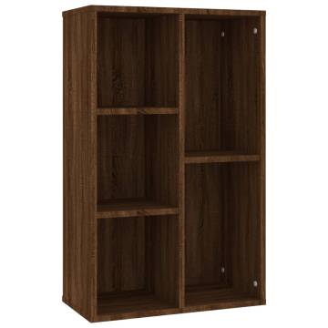 Brown Oak Book Cabinet/Sideboard - 50x25x80 cm