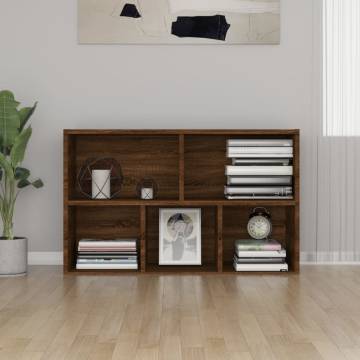 Brown Oak Book Cabinet/Sideboard - 50x25x80 cm