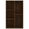 Brown Oak Book Cabinet/Sideboard - 50x25x80 cm