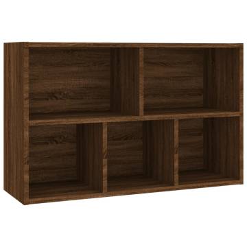 Brown Oak Book Cabinet/Sideboard - 50x25x80 cm