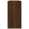 Brown Oak Book Cabinet/Sideboard - 50x25x80 cm